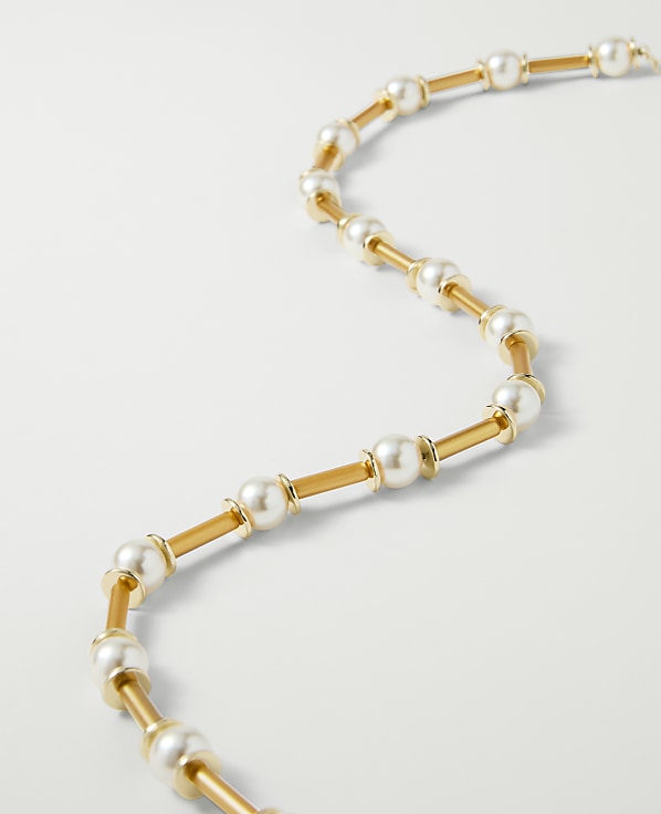 Pearl Tube Necklace