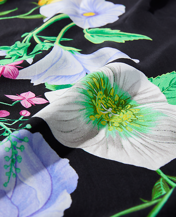 Oversized Floral Silk Scarf