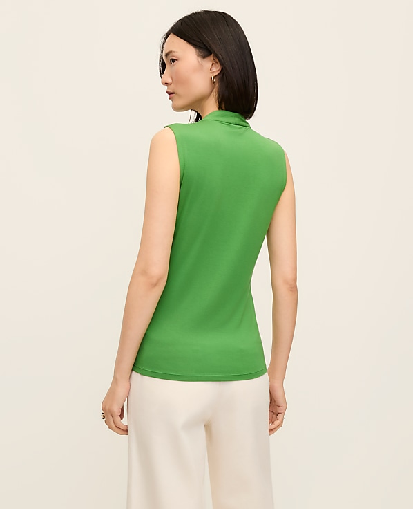 Petite Sleeveless V-Neck Top