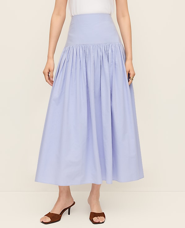 Gathered Maxi Skirt
