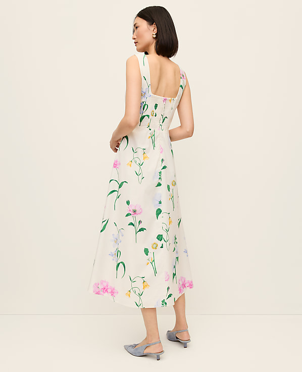 Floral Flare Midi Dress