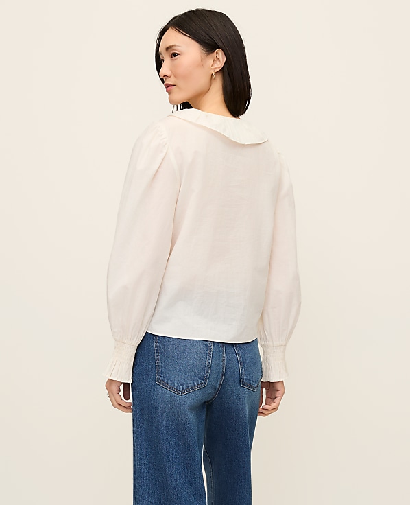 Ruffle Trim Blouse
