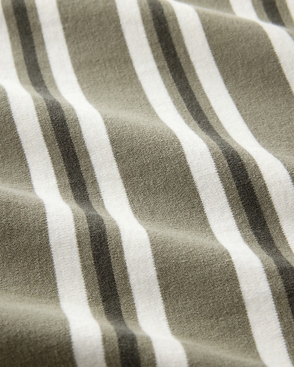 Haven Well With Organic Cotton Interlock Stripe Midi Knot Dress