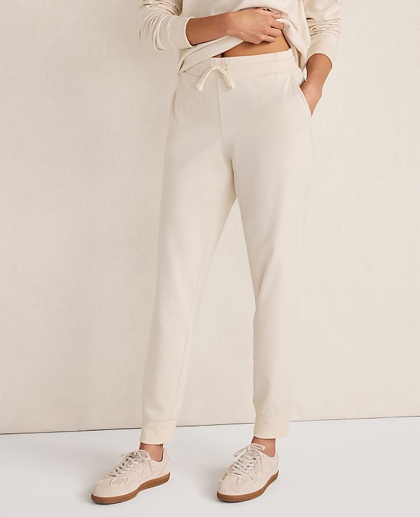 Haven Well Within Botanical-Dyed Organic Cotton Interlock Joggers