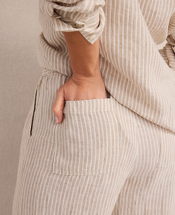 Haven Well Within Everweave Linen Stripe Relaxed Pants