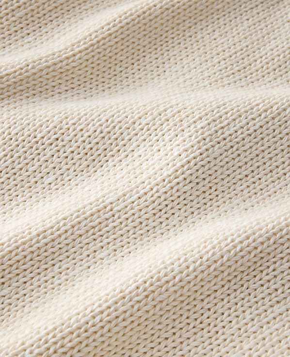 Haven Well Within Cotton Linen Plaited V-Neck Cardigan