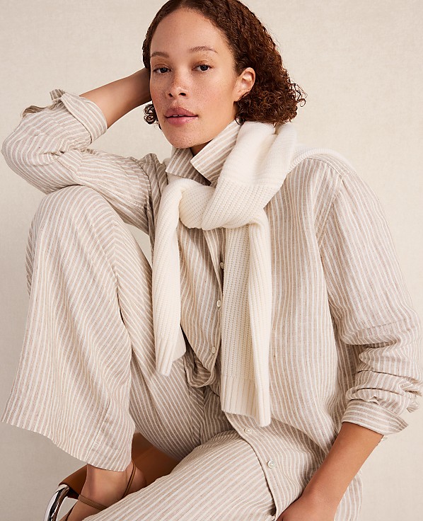 Haven Well Within The Daily Shirt in Everweave Linen Stripe