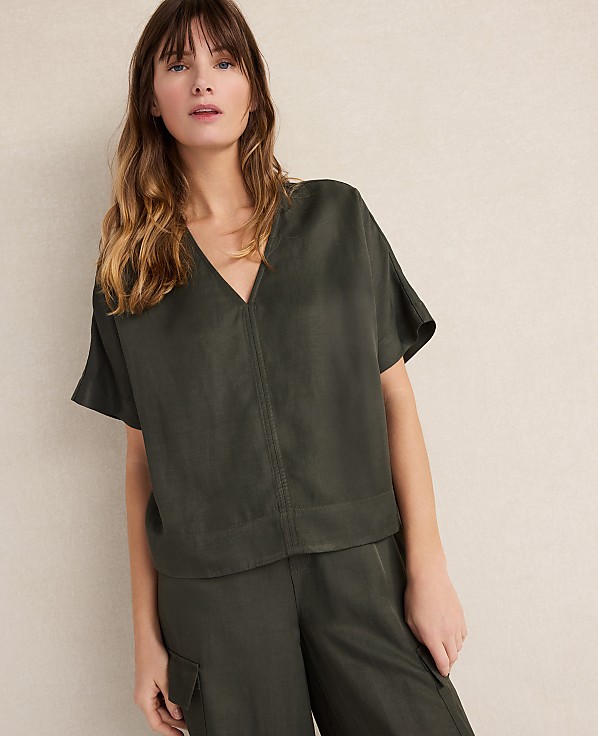 Haven Well Within Viscose Linen V-Neck Top
