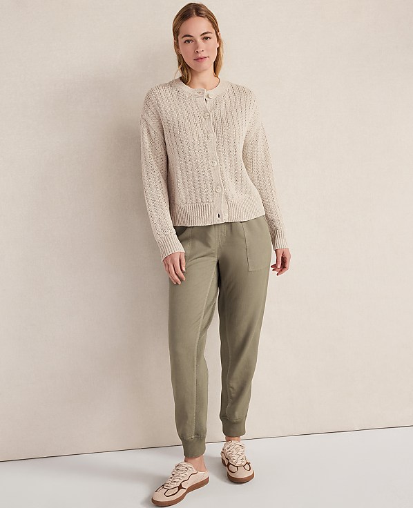 Haven Well Within Linen Tape Yarn Cardigan