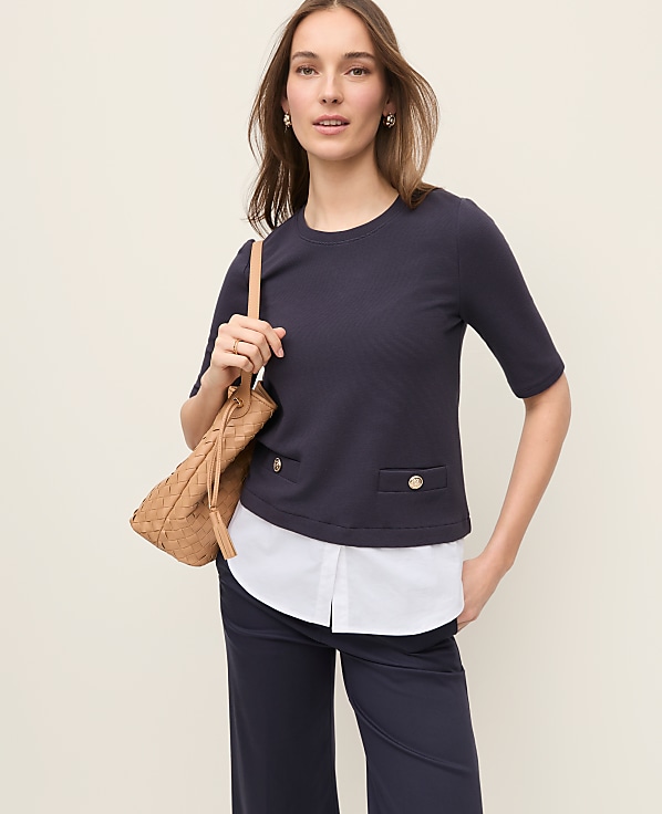 Layered Mixed Media Top
