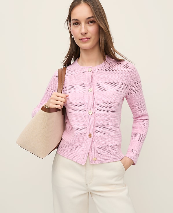 Mixed Stitch Sweater Jacket