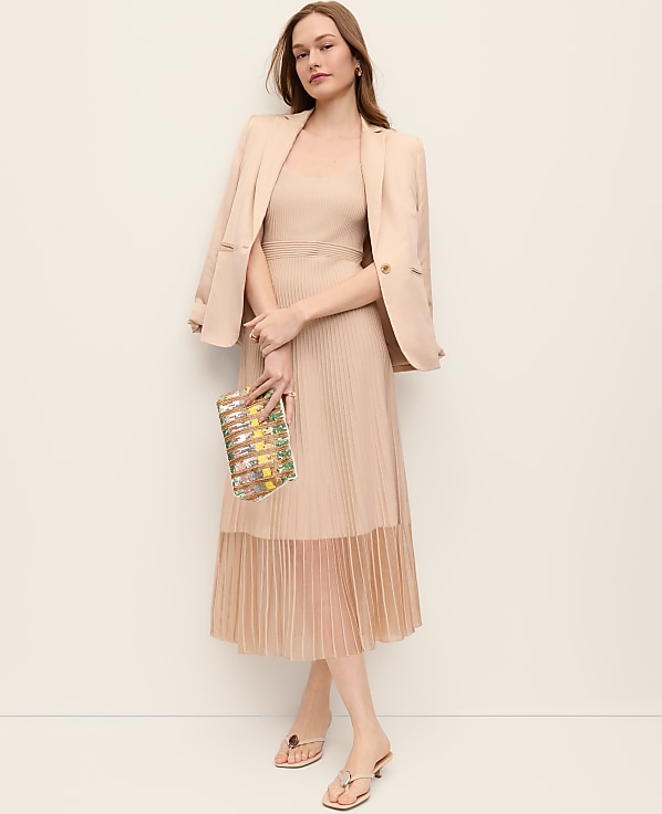 Square Neck Ribbed Sweater Dress