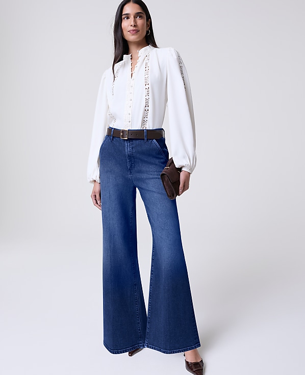 Lace Trim Blouse