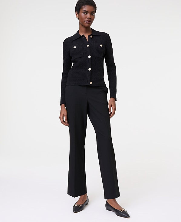 Petite Collared Sweater Jacket