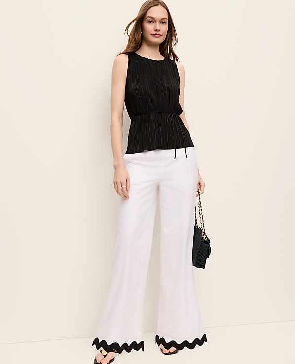 The Wide-Leg Pant in Linen Blend