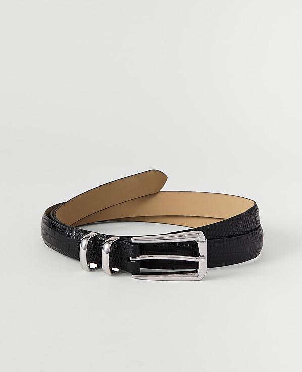Snake Rectangle Buckle Belt