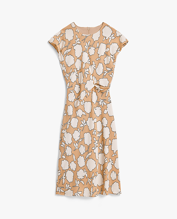 Floral Twist Midi Dress