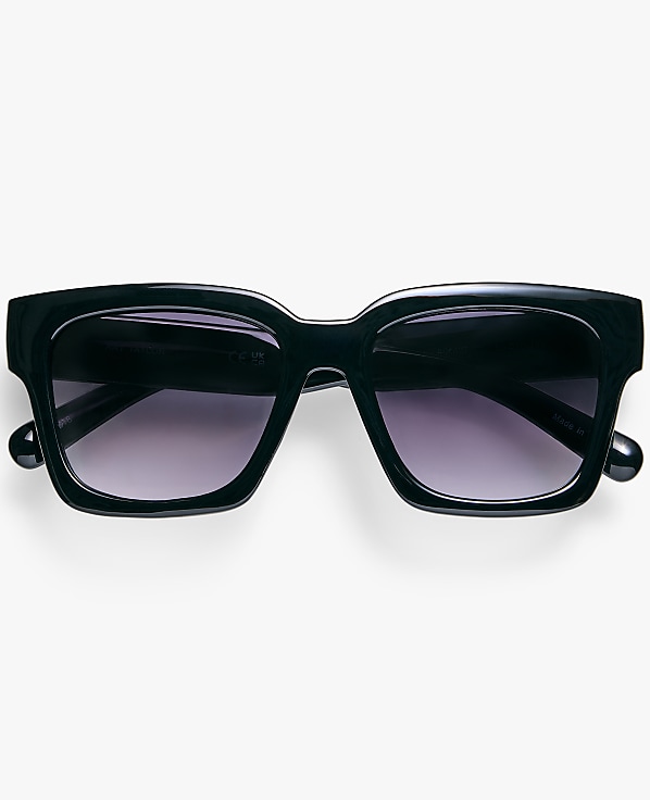 Oversized Curved Square Sunglasses
