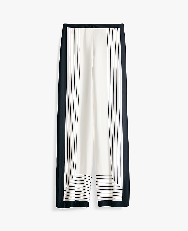 The Petite Pleated Satin Wide-Leg Pant