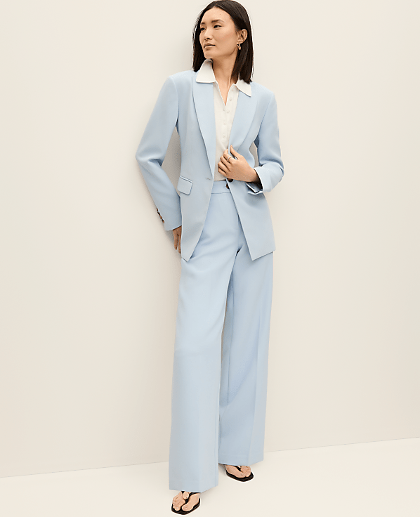 The Petite Perfect Wide-Leg Pant in Fluid Crepe