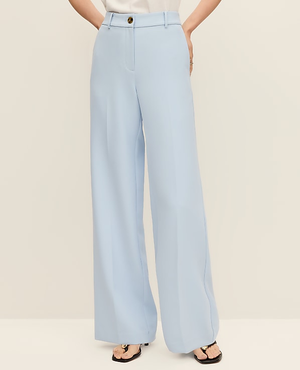 The Petite Perfect Wide-Leg Pant in Fluid Crepe