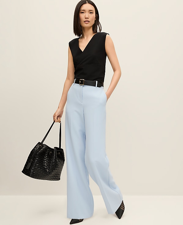 The Perfect Wide-Leg Pant in Fluid Crepe