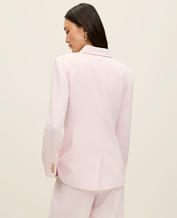 The Greenwich Blazer in Textured Crepe