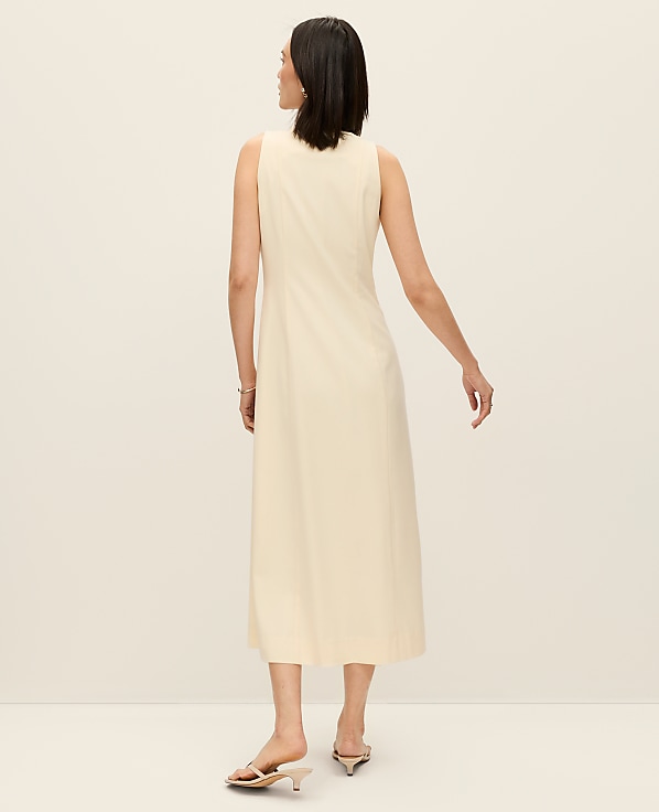 Petite Button Sheath Dress