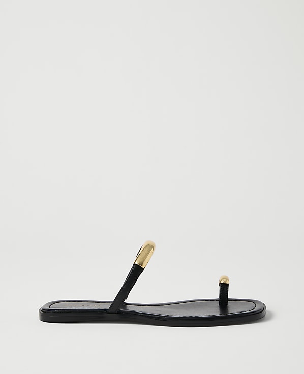 Leather Embellished Sandal