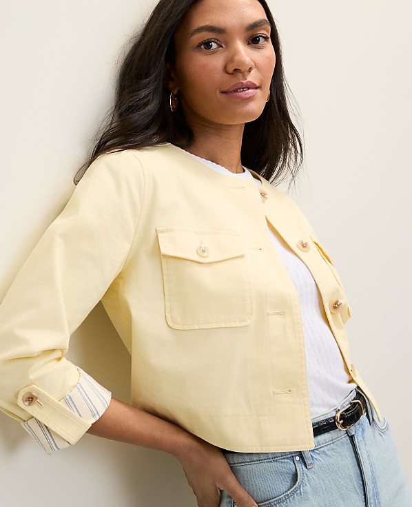 Petite Weekend Crew Neck Jacket
