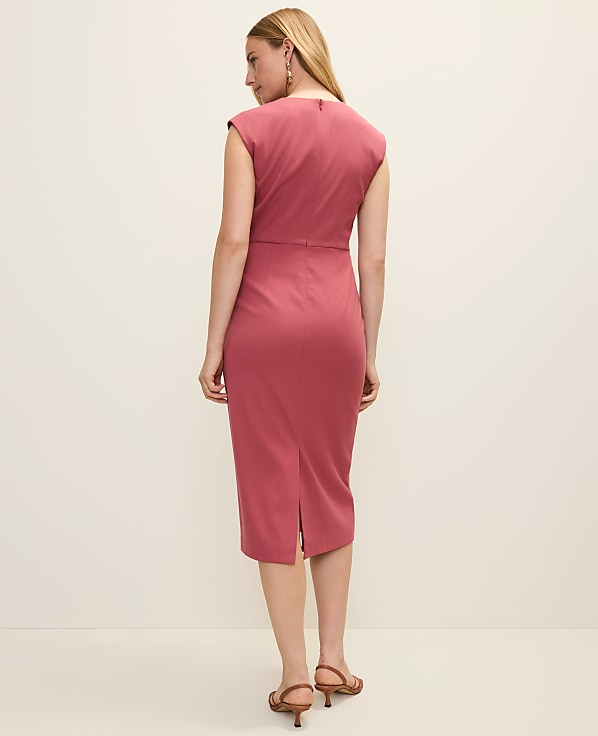 Split Neck Sheath Dress