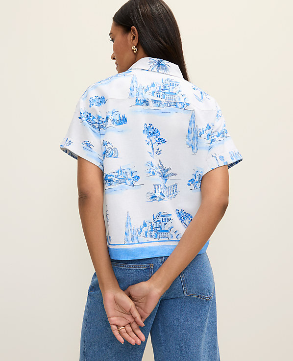 Weekend Toile Shirt in Linen Blend