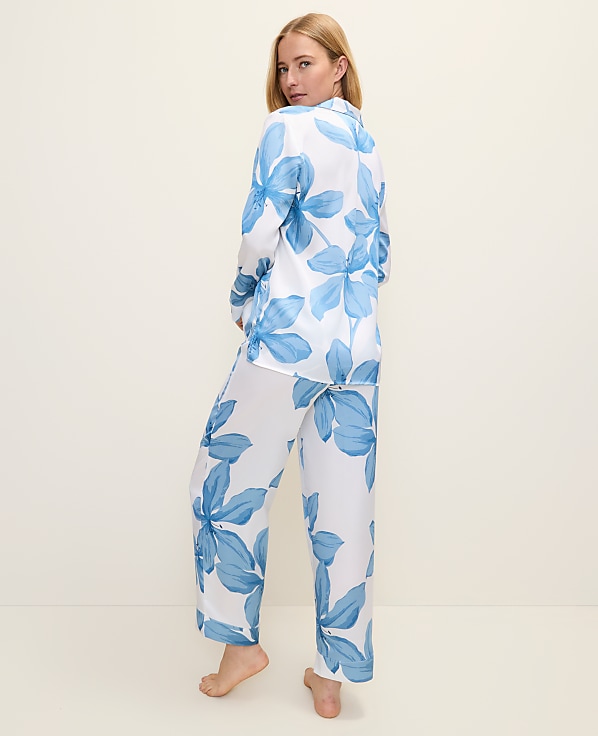 Floral Satin Pajama Set