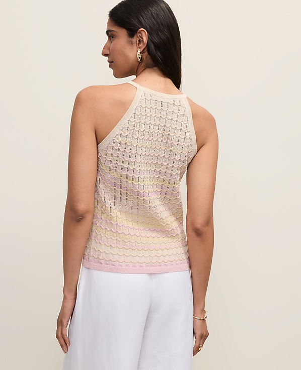 Halter Sweater Shell in Ombr&eacute;