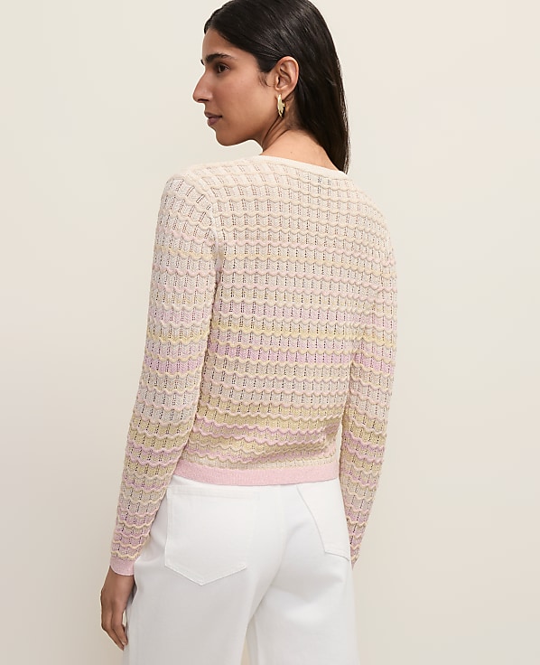 Crochet Cardigan in Ombr&eacute;