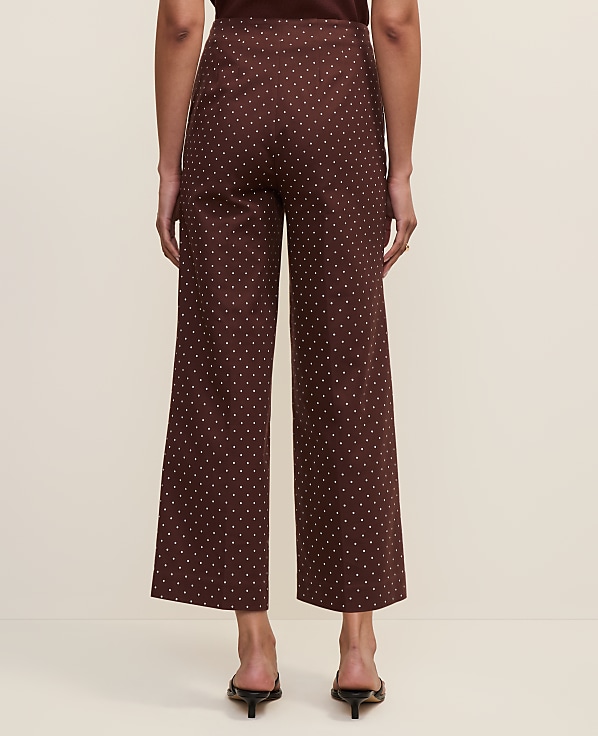 The Petite Grace Pant in Micro Dot &mdash; Curvy Fit