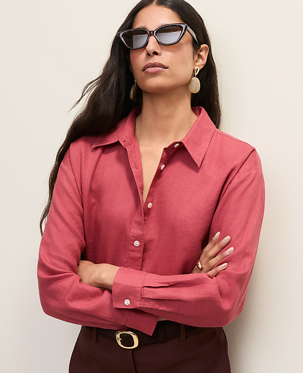 The Petite Linen Button Down Shirt