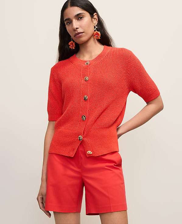 Petite Elbow Sleeve Cardigan