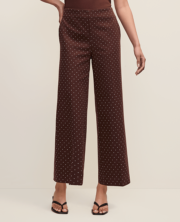 The Petite Grace Pant in Polka Dot