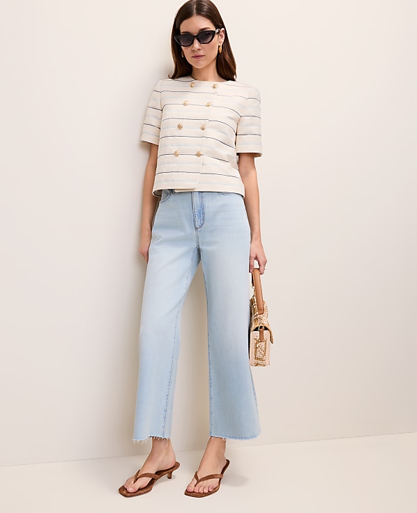 The Petite Wide-Leg Crop Jean