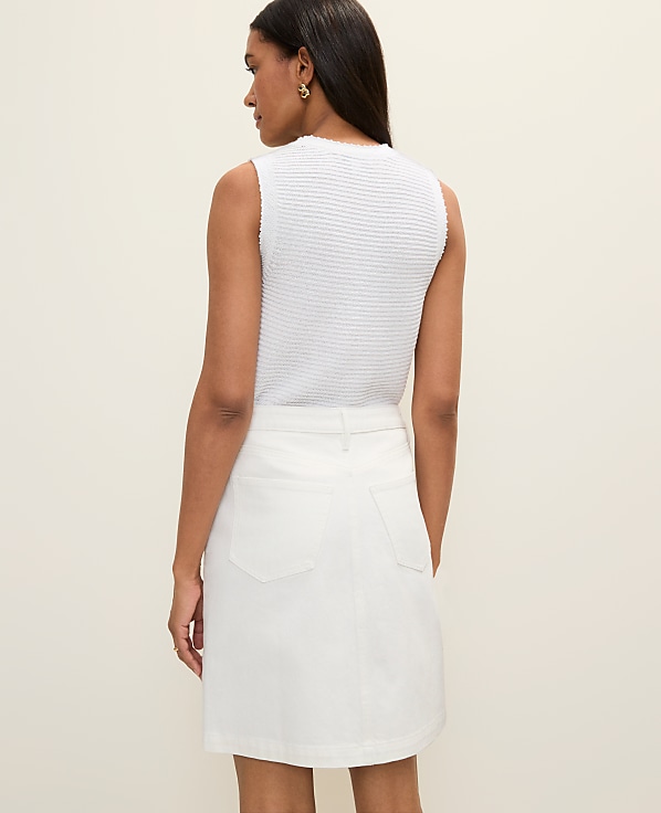 Weekend Eyelet Denim Skirt