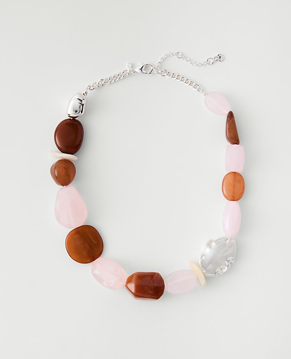 Mixed Stone Statement Necklace