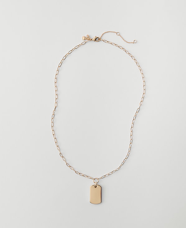 Rectangle Pendant Necklace