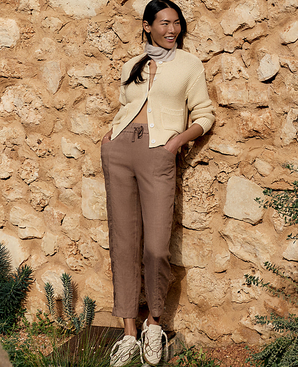 Haven Well Within Linen Straight Leg Pants