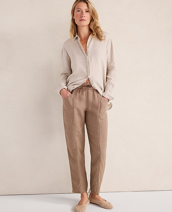 Haven Well Within Linen Straight Leg Pants