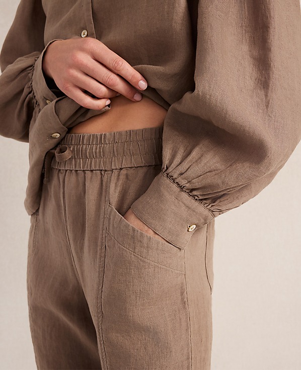 Haven Well Within Linen Straight Leg Pants