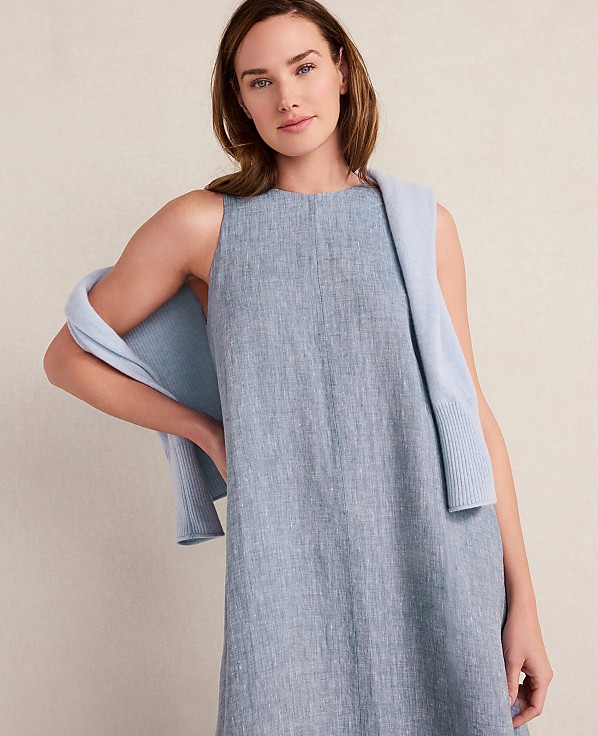 Haven Well Within Linen Boat Neck Maxi Dress