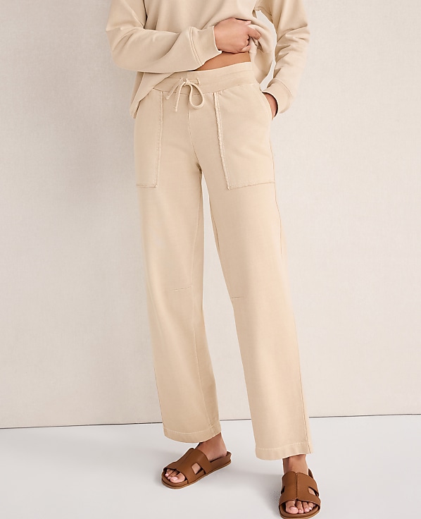 Haven Well Within Garment-Dyed Organic Cotton Terry Pants