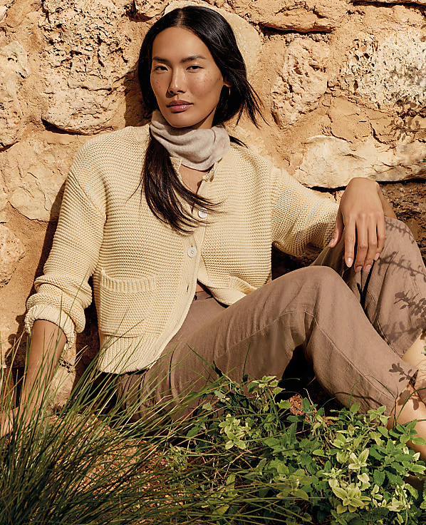 Haven Well Within Cotton Link Stitch Cardigan