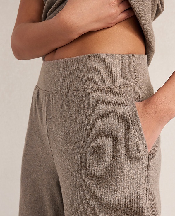 Haven Well Within Organic Cotton Rib Knit Wide Leg Pants